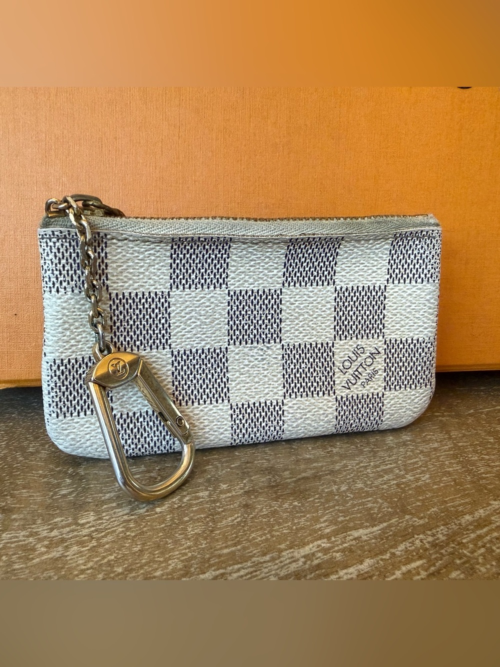 Louis Vuitton Key Pouch Damier Azur